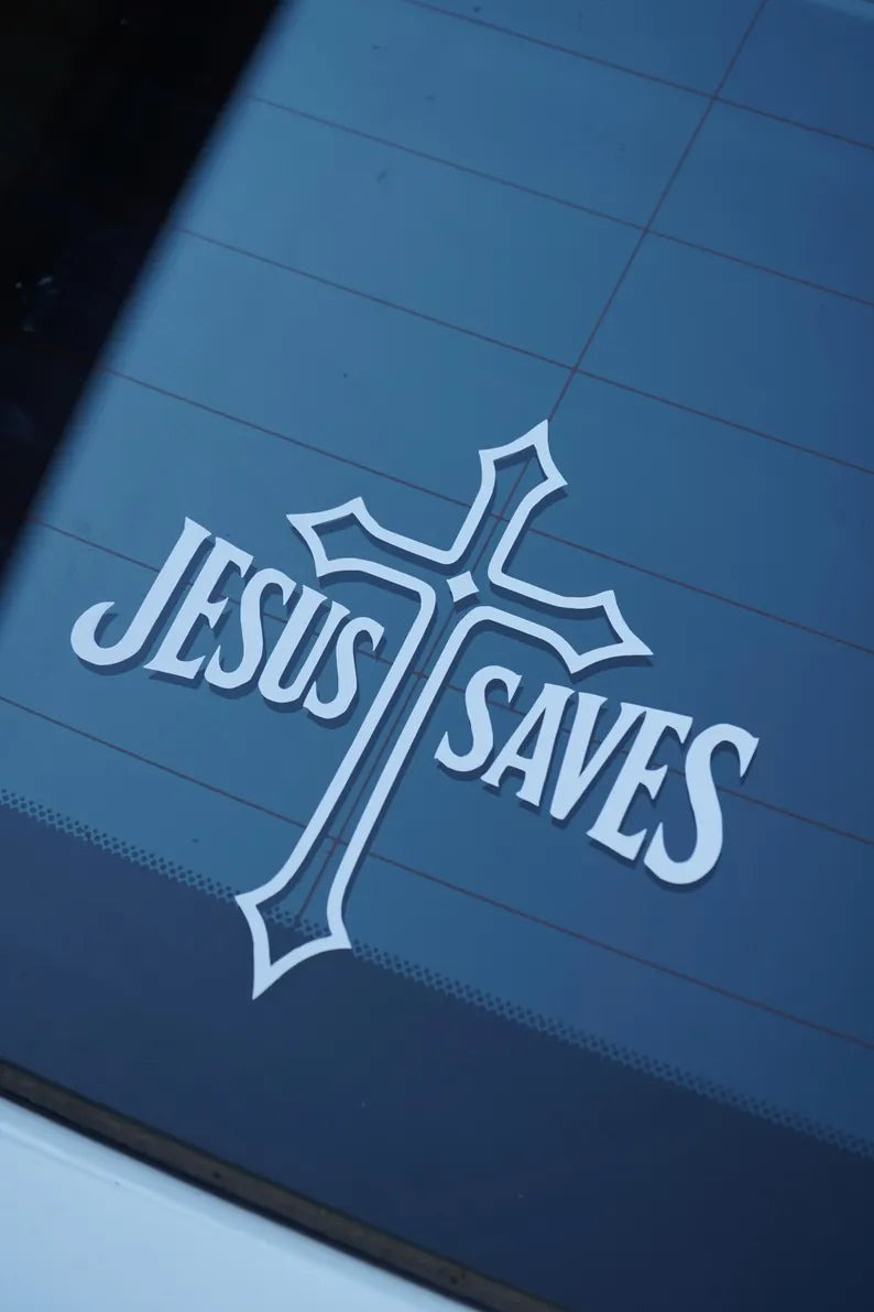 Jesus Saves  | Die Cut Vinyl Decal