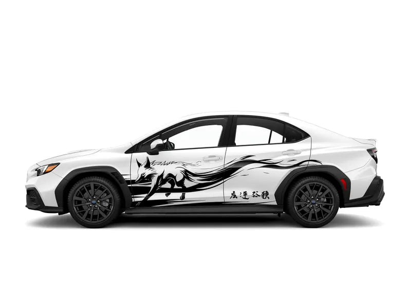 Japanese Firefox Car Decal Die Cut Vinyl Decal