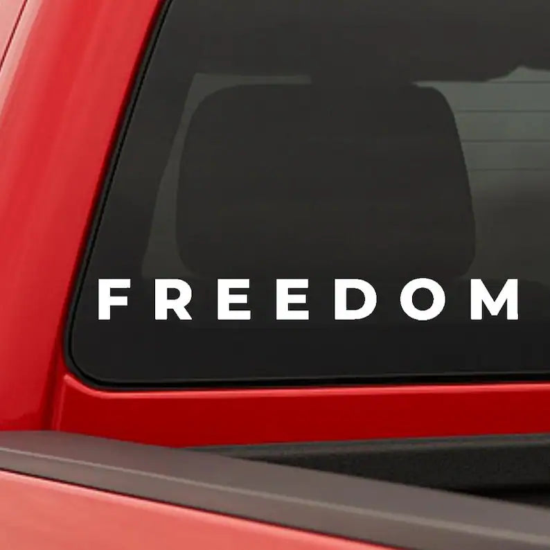 Freedom Charlie Kirk Vinyl Decal | Die Cut Vinyl Decal
