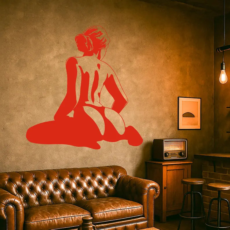 Silhouette Woman Vinyl Wall Decal | Die Cut Vinyl Decal