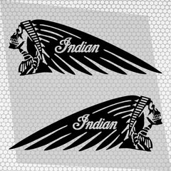 Set 2 Pcs Emblem High Quality Vehicle Motorcycle Stickers Die Cut Vinyl Decal