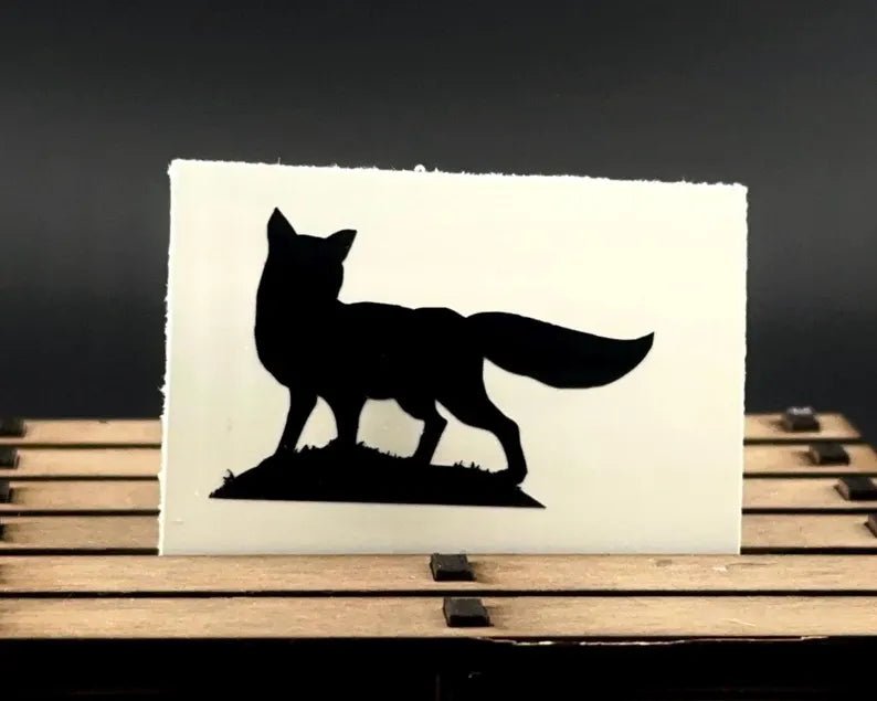 Fox Vinyl Decal Die Cut Vinyl Decal