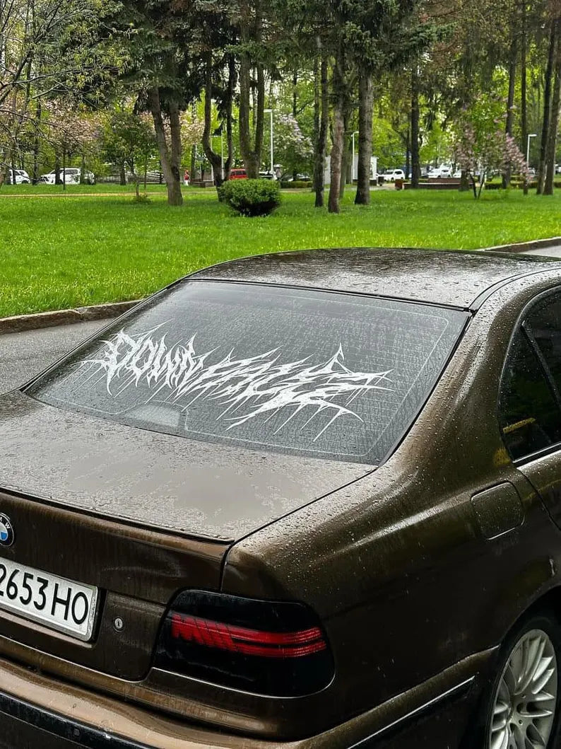 Death Metal style car Decal  | Die Cut Vinyl Decal