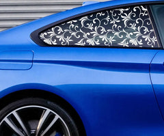Flower Blossom Quarter Window Decals | Die Cut Vinyl Decal
