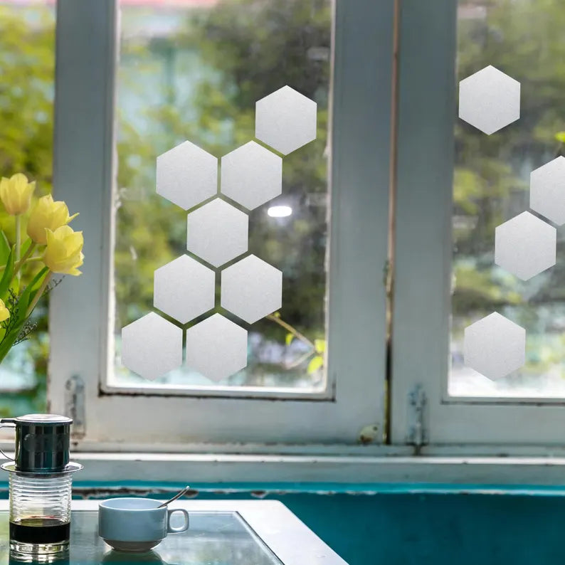 hexagon window decals | Die Cut Vinyl Decal
