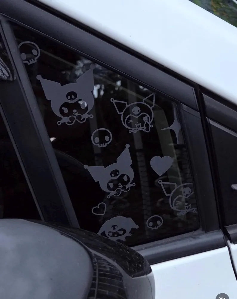 Kuromi Window Decals  | Die Cut Vinyl Decal
