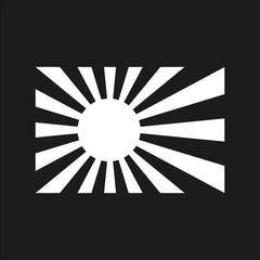 Japan rising sun flag Vinyl Decal | Die Cut Vinyl Decal