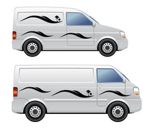 Palm Pinstripe Vehicle Decals stripes for campervan motorhome vehicle Transit Van Die Cut Vinyl Decal