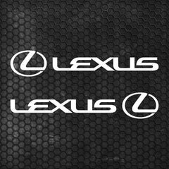 Lexus Logo Decal Sticker Sport Racing Stripes Emblem Die Cut Vinyl Decal