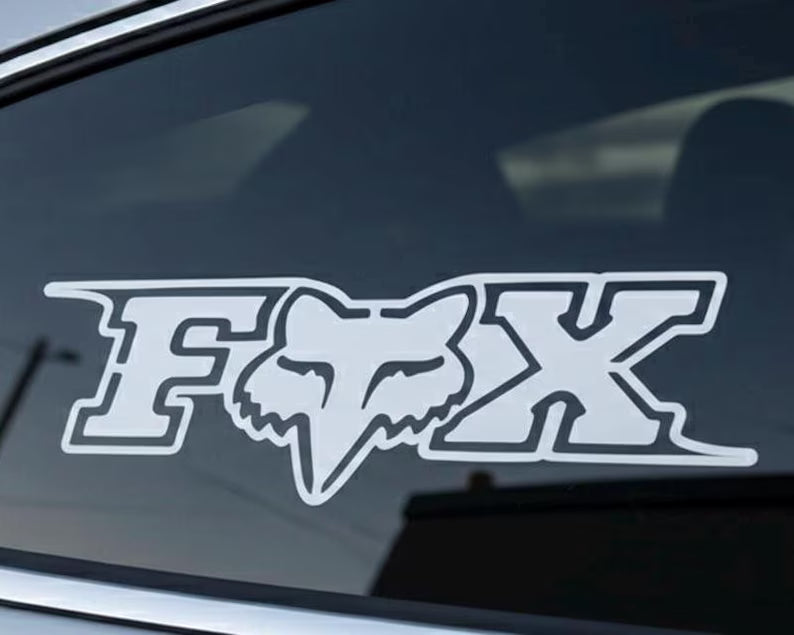 Fox Racing Vinyl Decal Die Cut Vinyl Decal