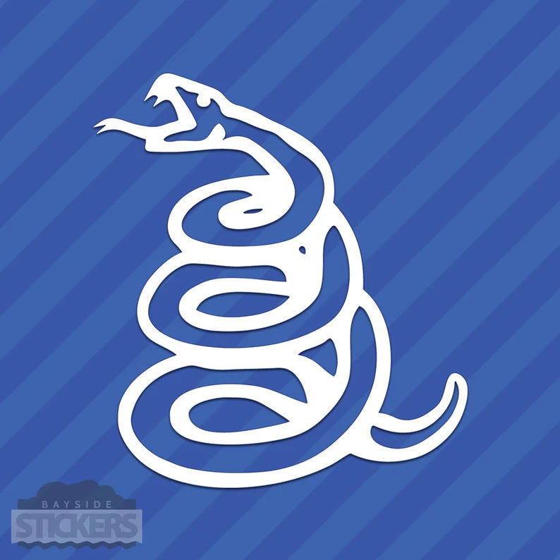 Don't Tread On Me Snake Vinyl Decal  Die Cut Vinyl Decal