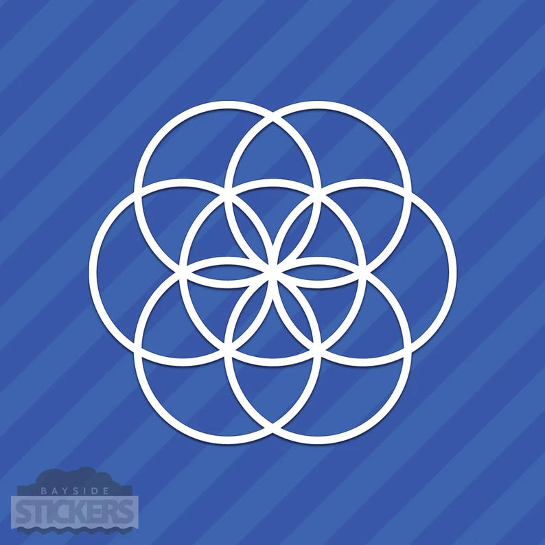 Seed Of Life Vinyl Decal Die Cut Vinyl Decal