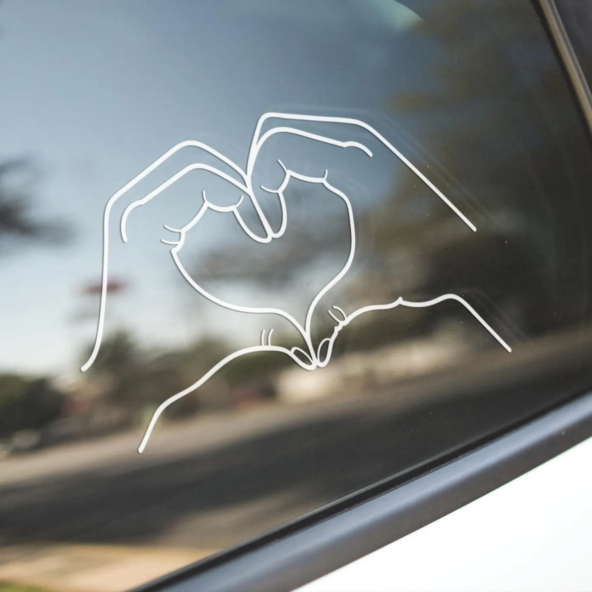 BIBABLYKE Pack Of 6 Crystal Heart Car Stickers Adhesive Interior Decors | Die Cut Vinyl Decal/ Bumper For Windows, Cars, Trucks, Laptops, Etc.