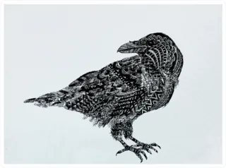The Black Crow Sticker Die Cut Vinyl Decal