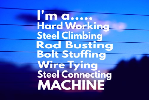 I’m a Hard Working Ironworker vinyl die cut decal for cars trucks laptops windows