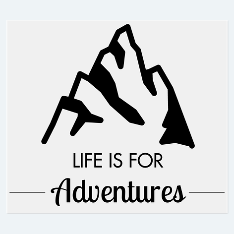 Life Is For Adventure Die Cut Vinyl Decal
