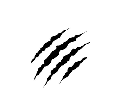 Claw Markings Die Cut Vinyl Decal