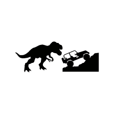 Car Sticker For Jeep T-rex Tyrannosaurus Rex Decals |  Die Cut Vinyl Decal