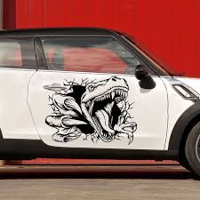 Dinosaur Decals WickedGoodz Green Raptor Dino  |  Die Cut Vinyl Decal