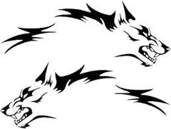 1PC Trendy Wolf Head Art Sticker, Suitable for Backpacks, Mirrors, Tablet Covers and Multiple Places Die Cut Vinyl Decal
