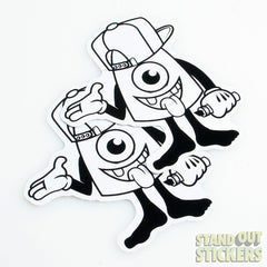 die cut cartoon character   Die Cut Vinyl Decal