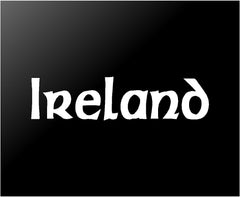 ireland-vinyl-decal black die cut sticker for vehicle windows laptops