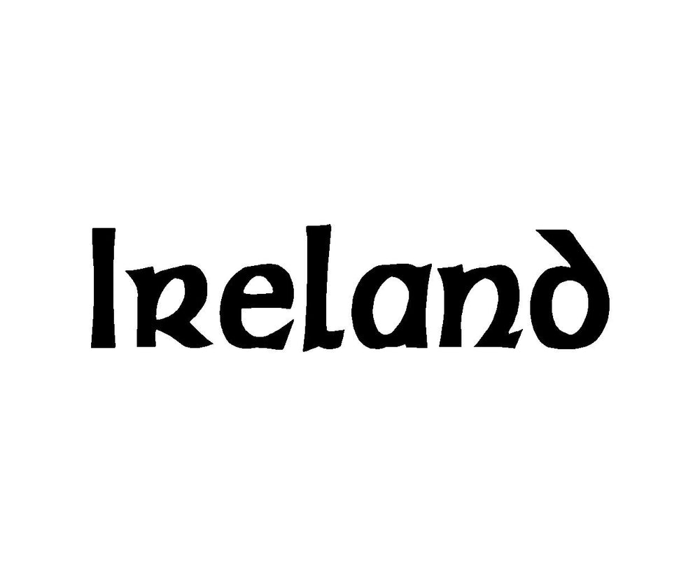 ireland-vinyl-decal white waterproof for cars trucks laptops