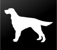 irish‑setter‑vinyl‑sticker white waterproof for cars trucks laptops