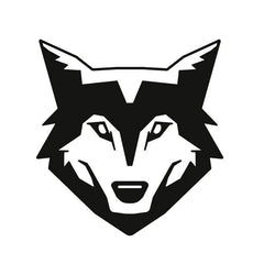 Wolf Wolf black-and-white Die Cut Vinyl Decal