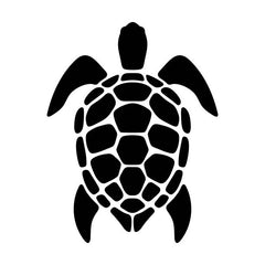 Turtle. Vector black silhouette  Die Cut Vinyl Decal