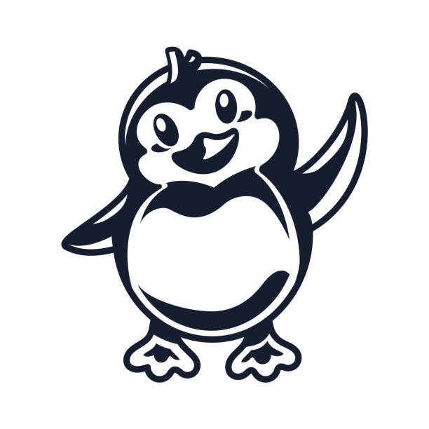 Penguin pet flapping  Die Cut Vinyl Decal