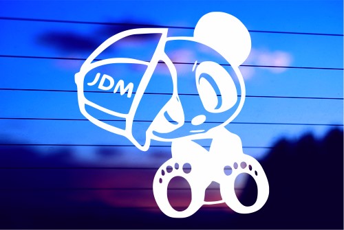 JDM Panda vinyl die cut decal for cars trucks laptops windows