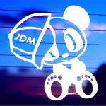 JDM Panda vinyl die cut decal for cars trucks