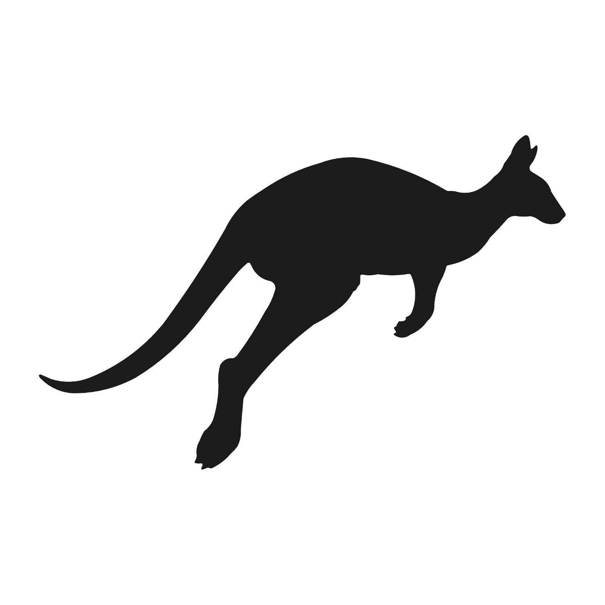 kangaroo vinyl die cut decal black wildlife sticker for cars trucks windows laptops