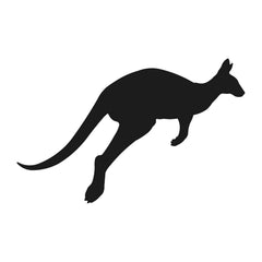 kangaroo vinyl die cut decal black wildlife sticker for cars trucks windows laptops