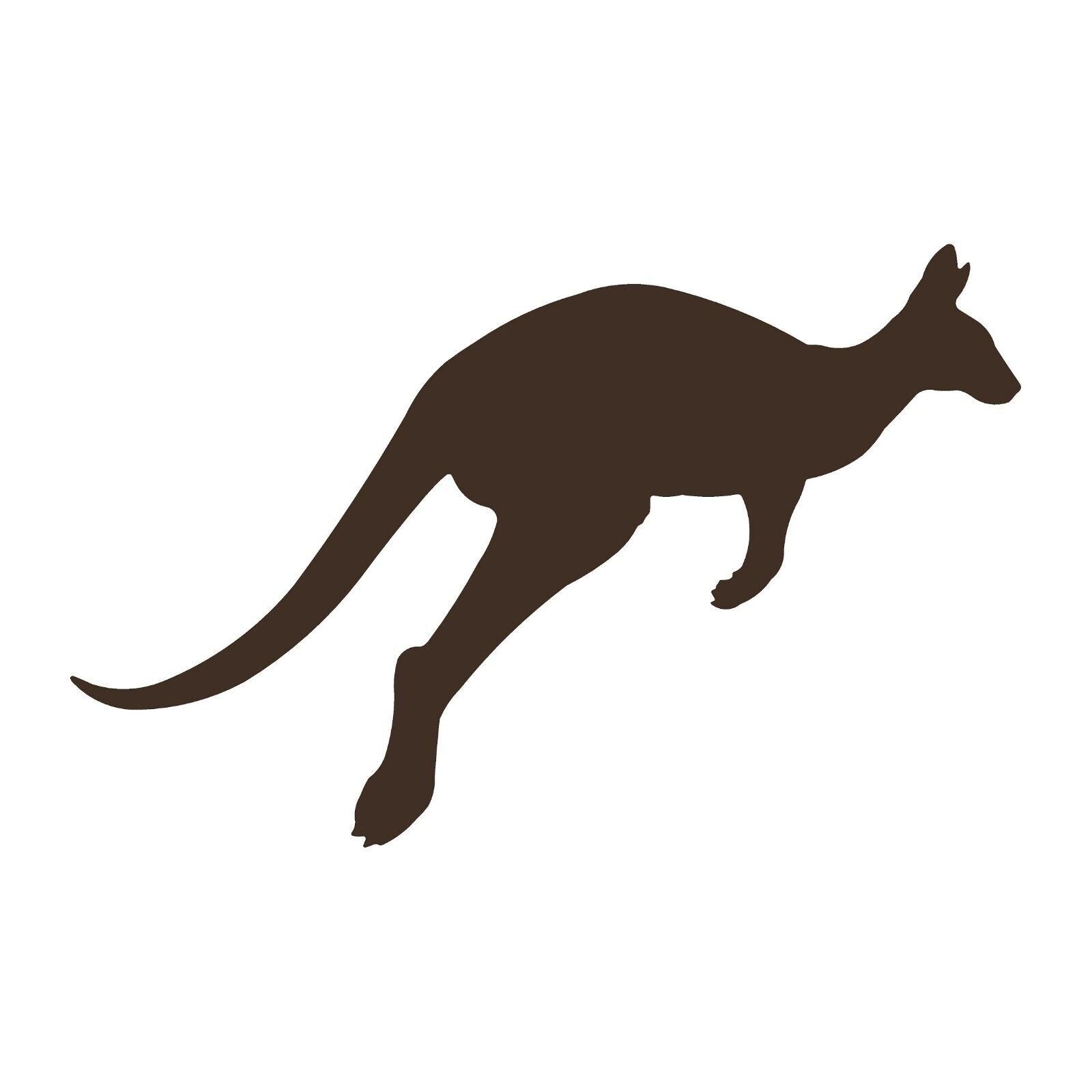 kangaroo vinyl die cut decal black wildlife sticker for cars trucks windows