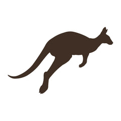 kangaroo vinyl die cut decal black wildlife sticker for cars trucks windows