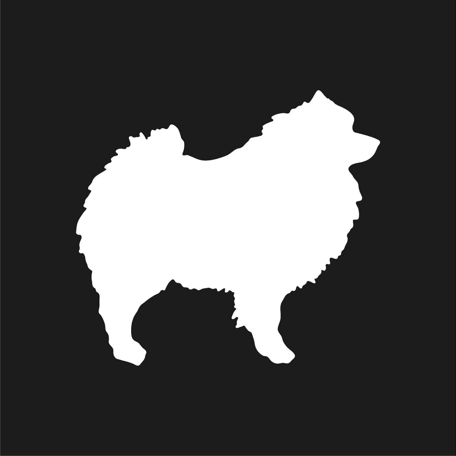 keeshond-vinyl-sticker white waterproof for cars trucks laptops
