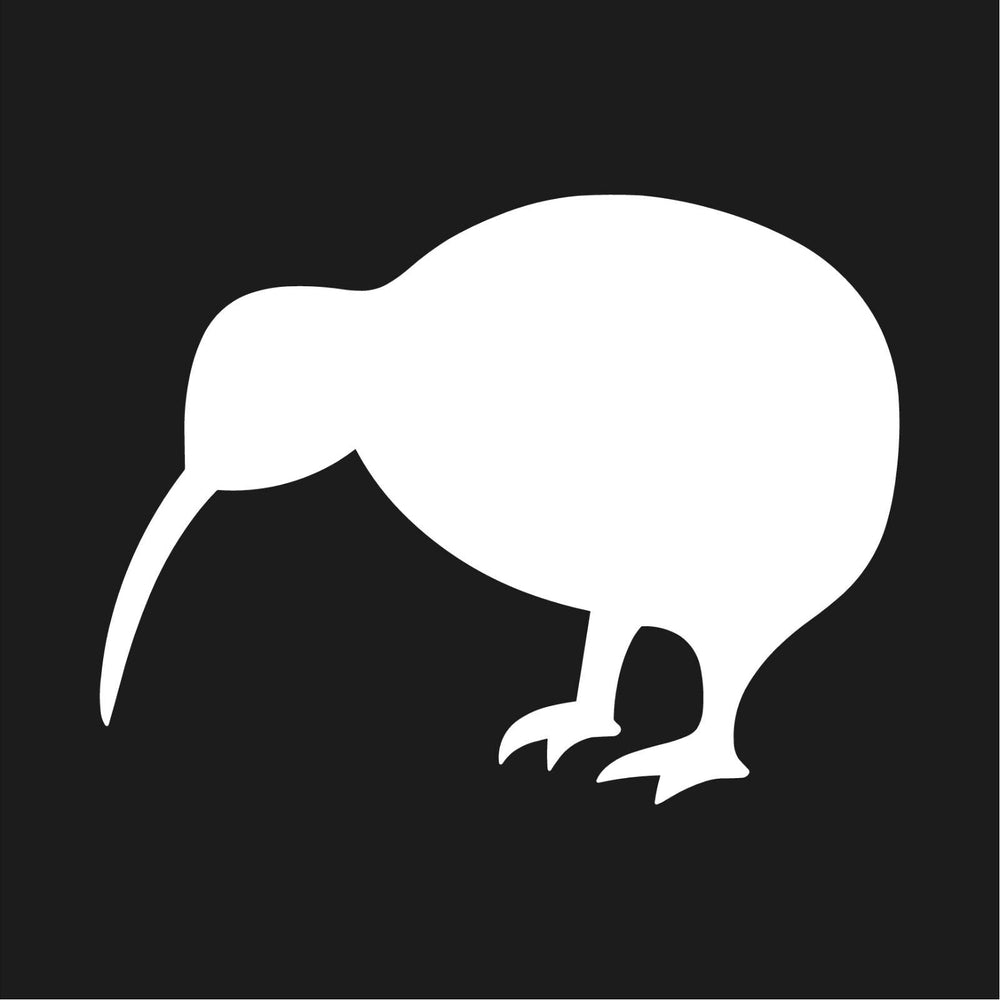 kiwi bird vinyl decal white die cut wildlife sticker for vehicles windows laptops