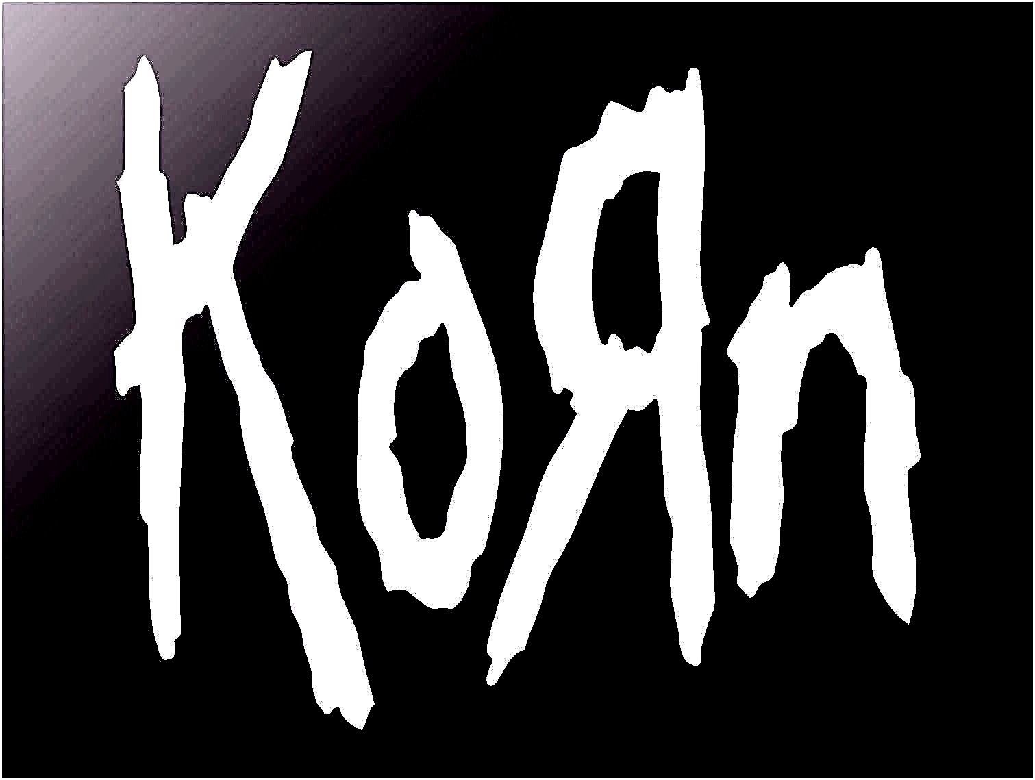korn‑band‑logo‑vinyl‑sticker‑truck‑smooth‑surface