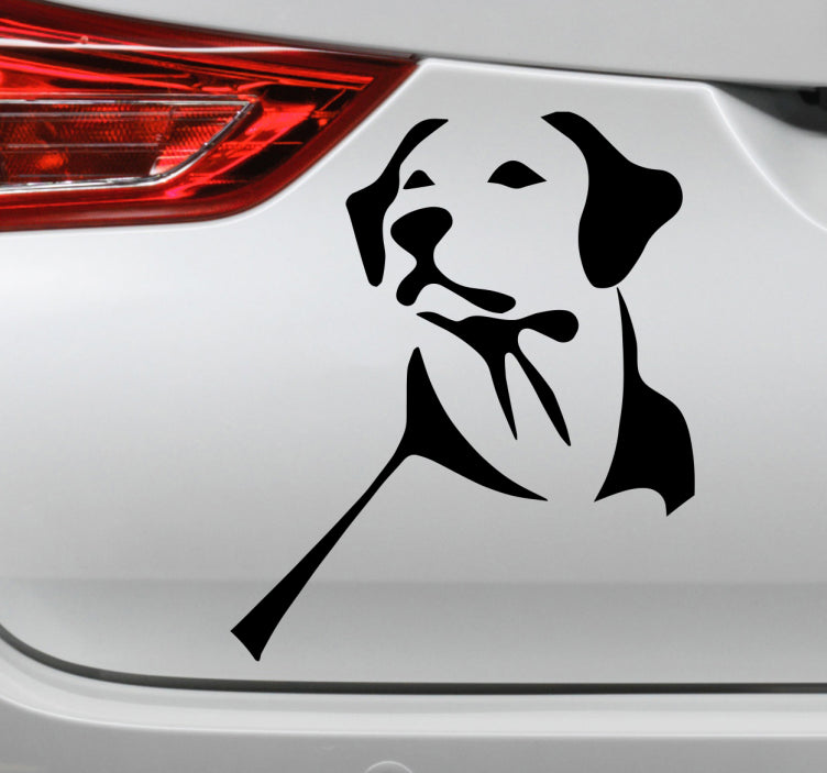 Labrador retriever dog silhouette car sticker Die Cut Vinyl Decal