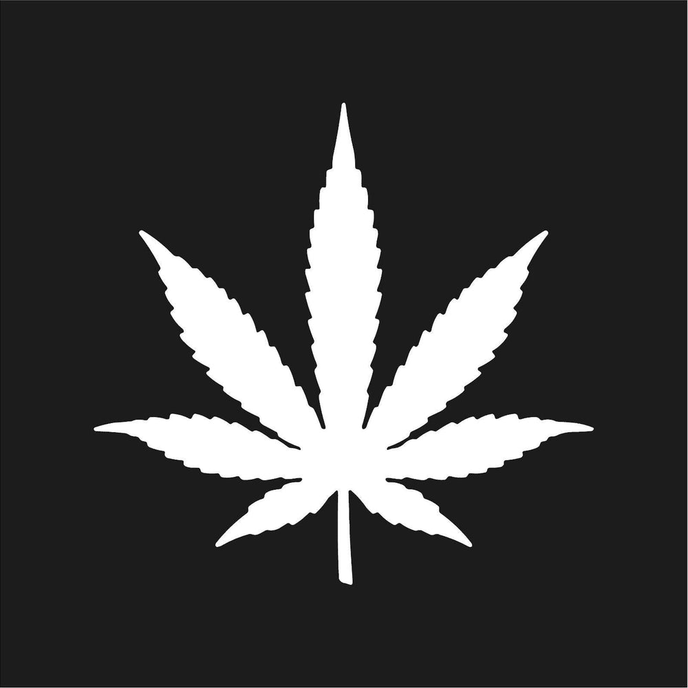 leaf symbol vinyl decal black die cut graphic sticker for cars trucks windows laptops