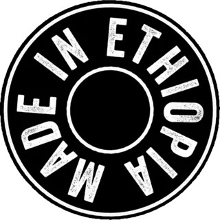 Made In Ethiopia Black Sticker Die Cut Vinyl Decal