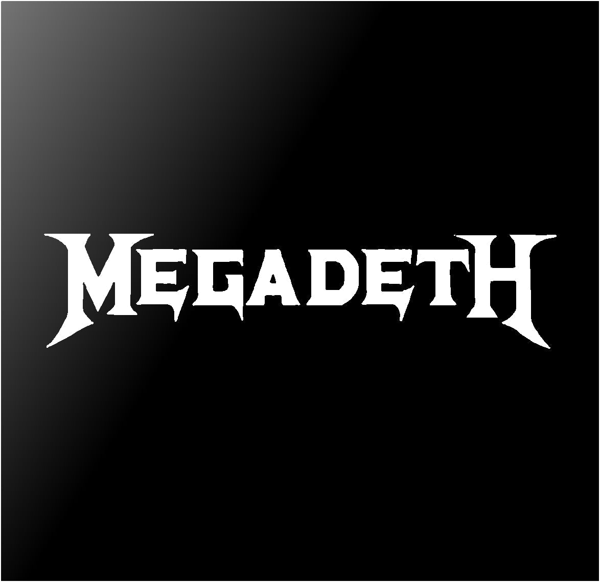 Megadeth Vinyl Die Cut Vinyl Decal/ Bumper For Windows, Cars, Trucks, Laptops, Etc.