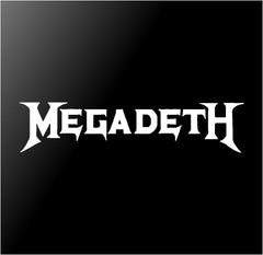 Megadeth Vinyl Die Cut Vinyl Decal/ Bumper For Windows, Cars, Trucks, Laptops, Etc.