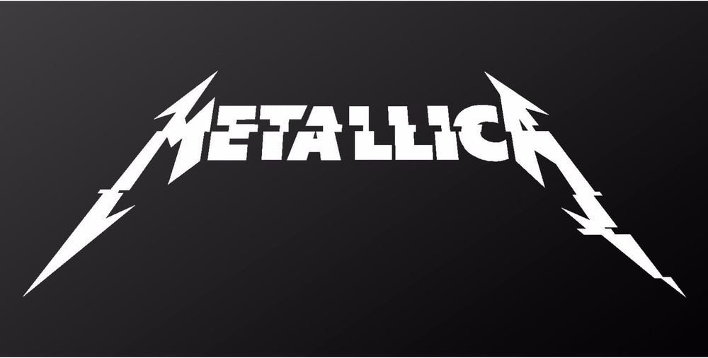 metallica‑hardwired‑logo‑vinyl‑sticker‑truck‑smooth‑surface