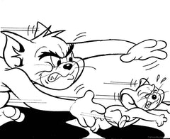 Tom and jerry clipart  Die Cut Vinyl Decal