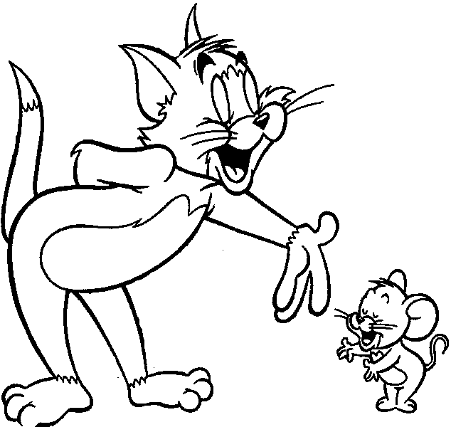 Tom and jerry clipart Die Cut Vinyl Decal
