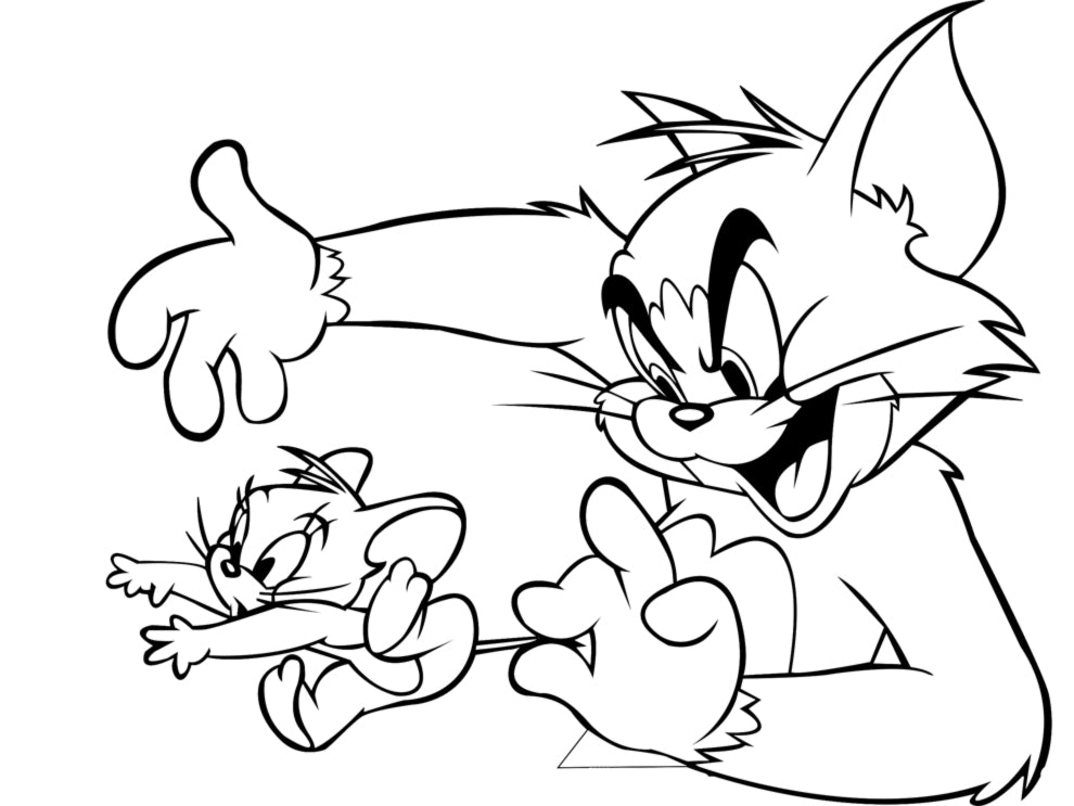 Tom and jerry clipart  Die Cut Vinyl Decal