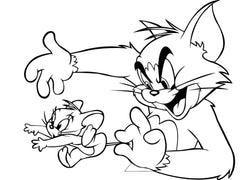 Tom and jerry clipart  Die Cut Vinyl Decal